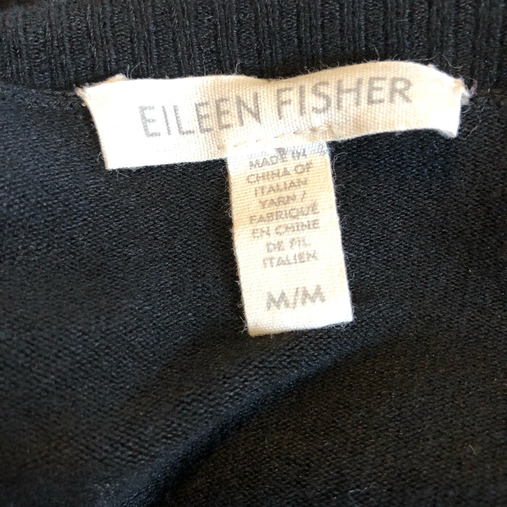 Eileen Fisher Viscose Dolman Sleeve Color Block Sweater. Size Medium. - Picture 9 of 10